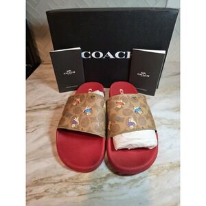 BN COACH Udele Sport  Slides Women kittens print